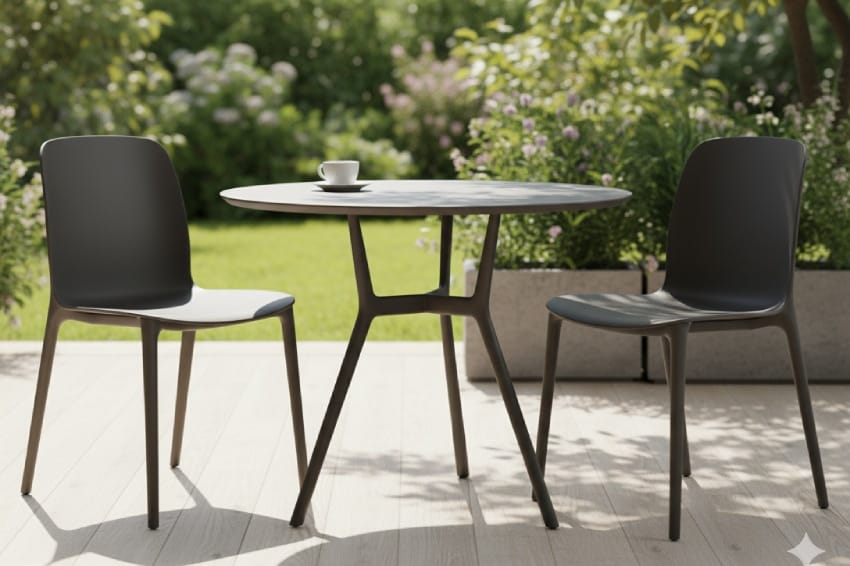 Bàn sắt đẹp với bàn