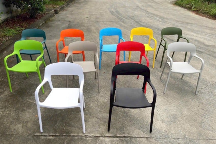 Các màu của ghế nhựa tựa lưng cao cấp