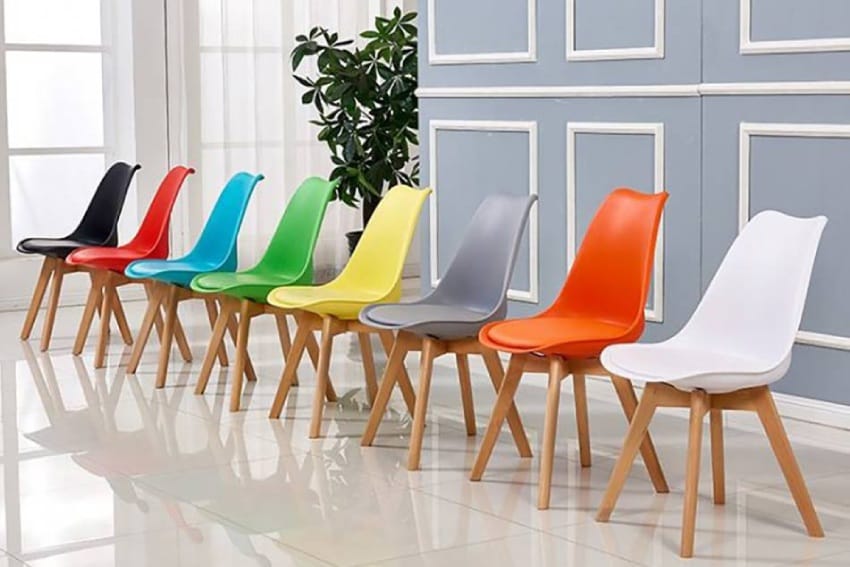 Các màu ghế nhựa chân gỗ