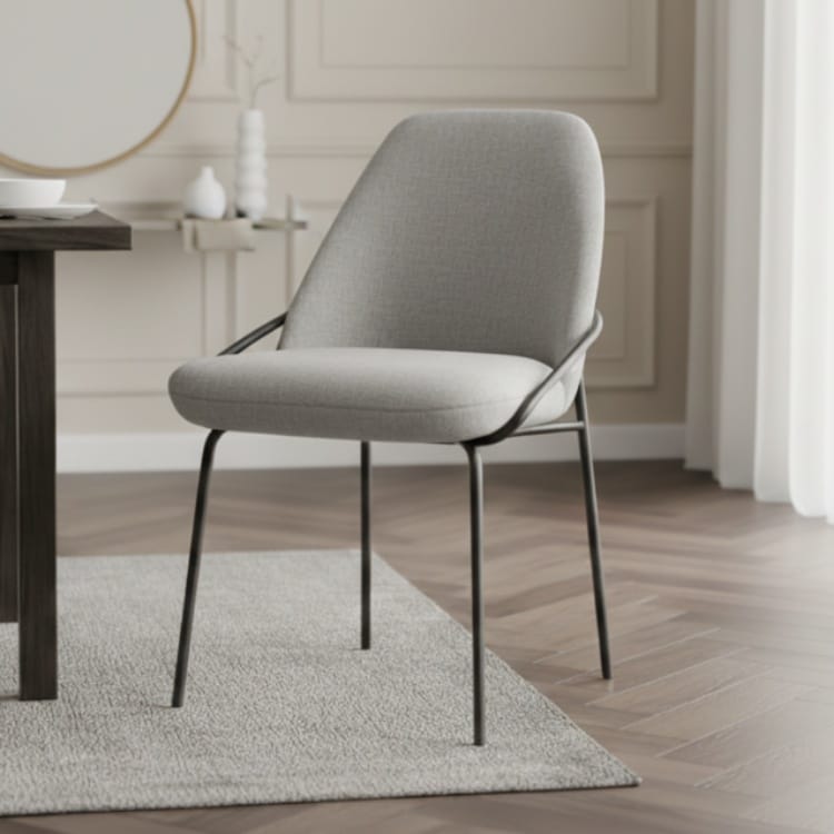 Ghế ăn chân sắt bọc da MHK-0127