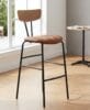 Ghế bar chân sắt mặt gỗ MHKB-1006
