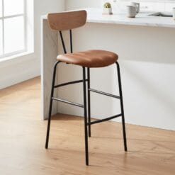 Ghế bar chân sắt mặt gỗ MHKB-1006