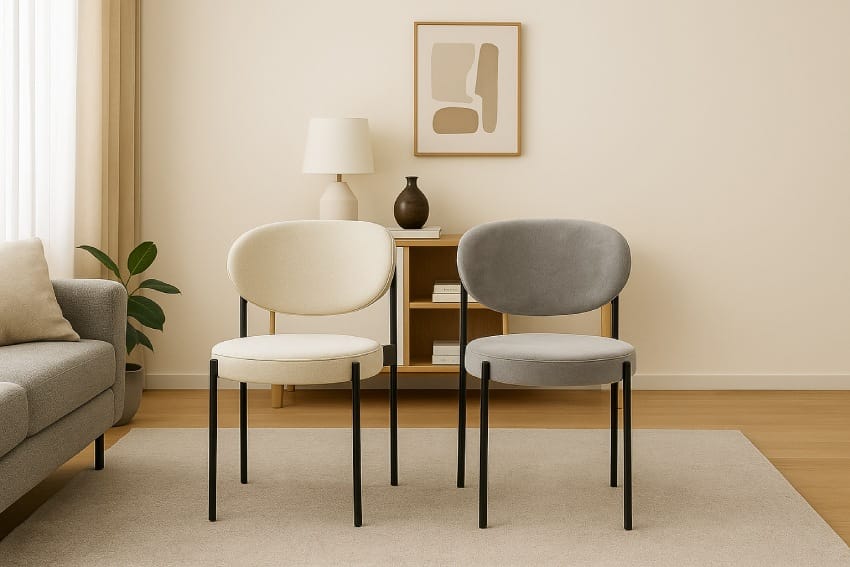 Ghế chân sắt bọc nệm MHK-0101