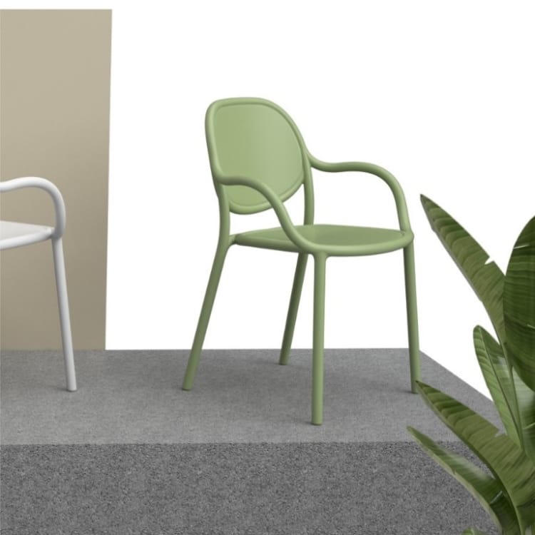 Ghế nhựa có tựa lưng