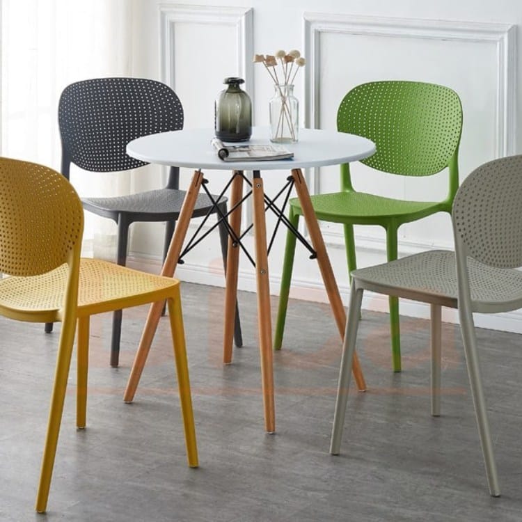 Ghế nhựa tựa lưng ghế nhựa PP lỗ