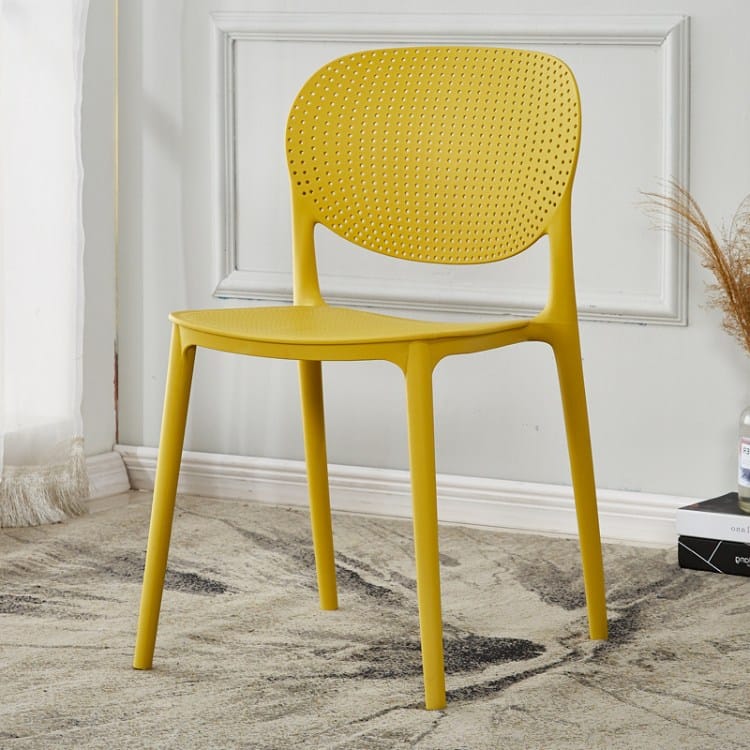 Ghế nhựa tựa lung đục lỗ nhựa PP