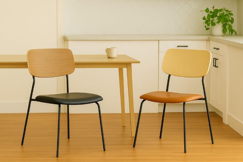 Ghế sắt thư giãn trong phòng ăn