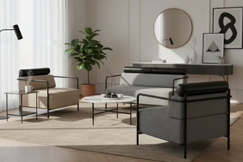 Ghế sofa thư giãn bố trí trong phòng khách