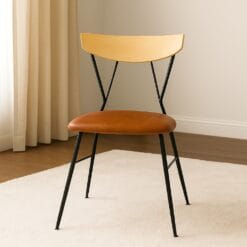 Ghế tựa chân sắt ghế mặt ngồi bọc đệm