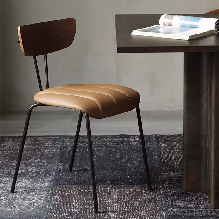 Ghế da chân sắt mã MHK-0110