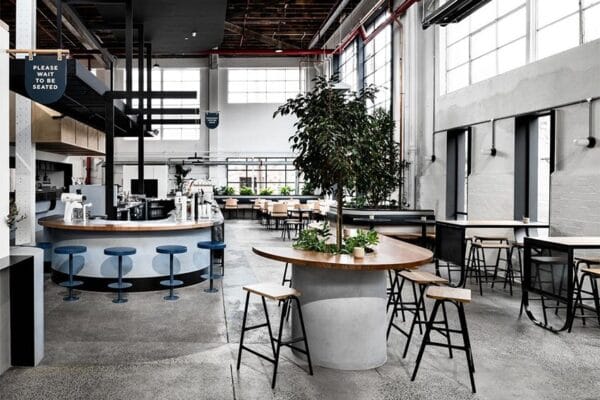 Các mẫu ghế chân sắt bọc nệm cho quán cà phê