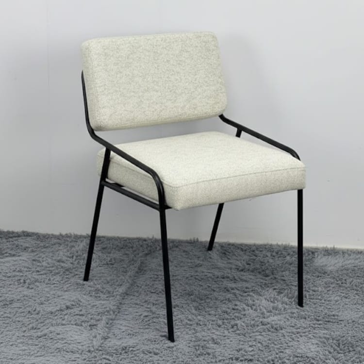 Ghế chân sắt bọc nệm vải MHK-0114