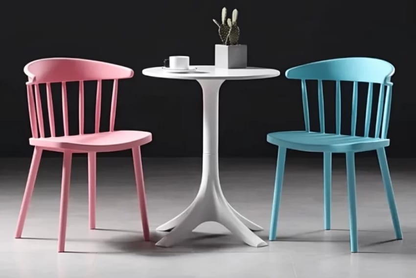 Bàn nhựa cafe kết hợp với ghế