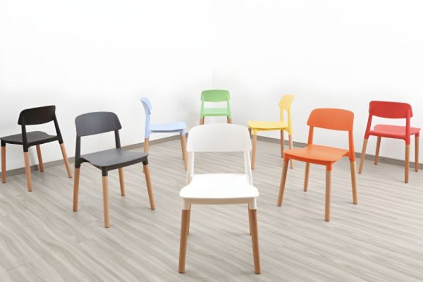 Các màu cơ bản của ghế nhựa đúc café