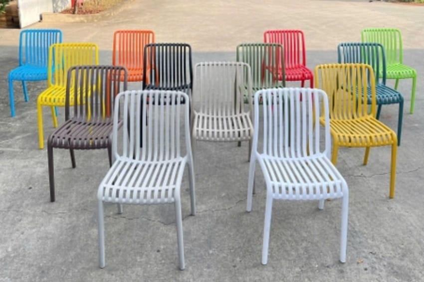 Các màu ghế nhựa dựa lưng