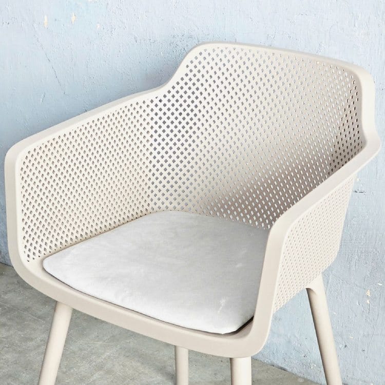 Ghế bành nhựa ghế nhựa lưng tựa có lỗ thoáng khí - Ảnh 2