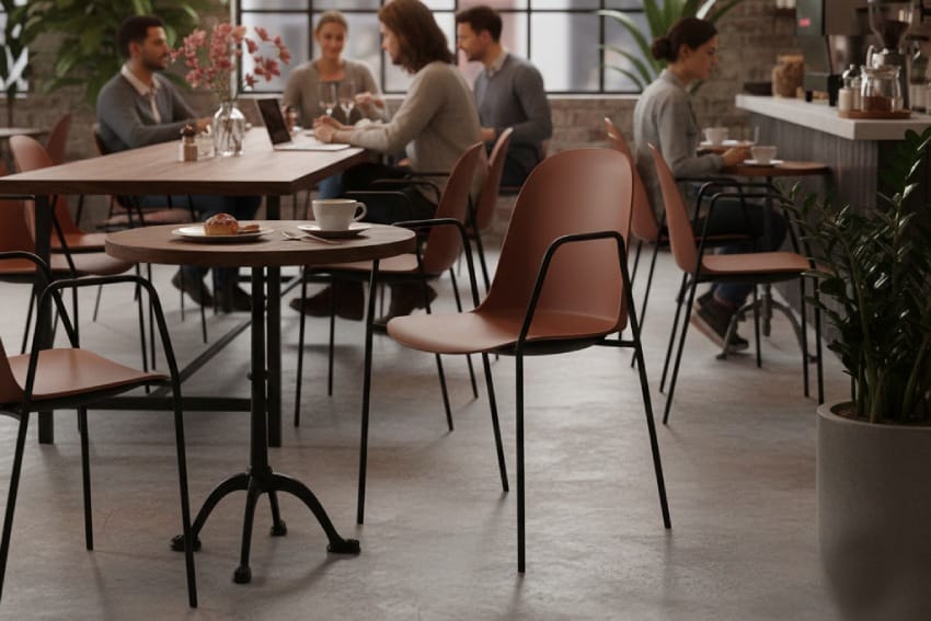 Ghế chân sắt mặt nhựa MDS-G21