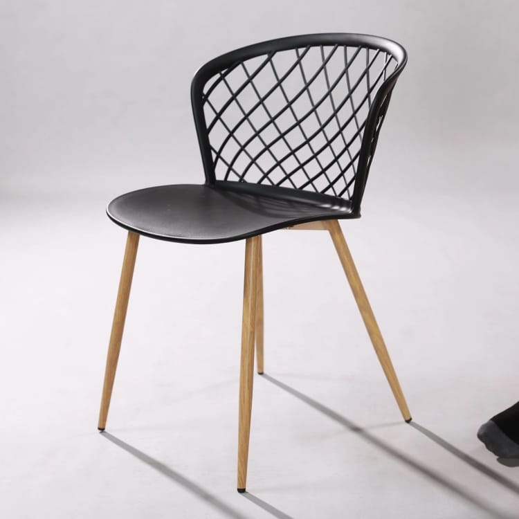 Ghế đúc nhựa đen MDS-3013