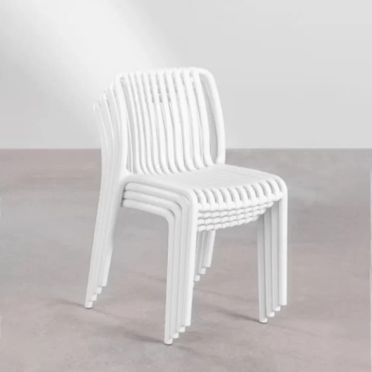 Ghế nhựa dựa lưng xếp chồng