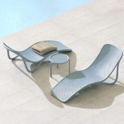 Ghế nhựa giả mây hồ bơi