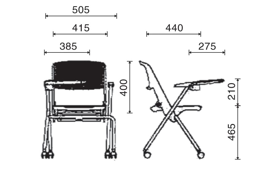 Kích thước của ghế training có bàn