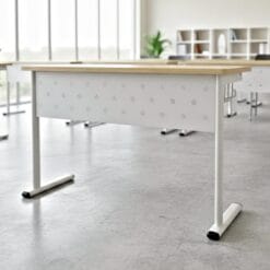 Bàn học đẹp có thiết kế họa tiết hoa