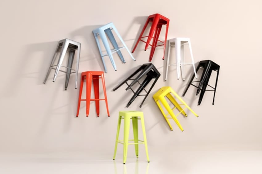 Các màu ghế sắt cafe ngoài trời