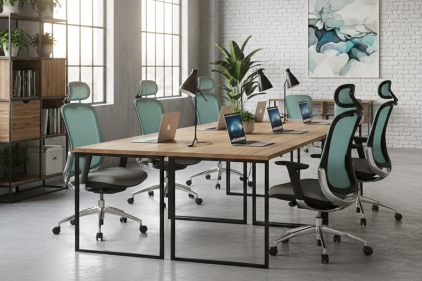 Ghế MR-OT01 trong văn phòng kết hợp với bàn