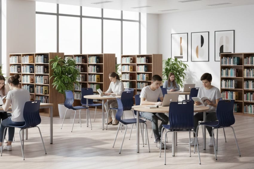 Ghế học bài trong thư viện