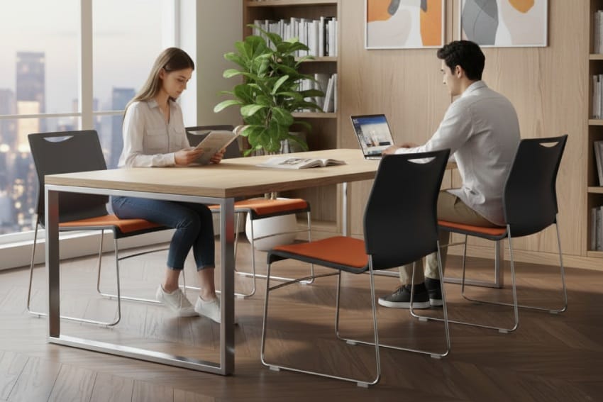 Ghế ngồi học MRL-01 trong phòng tự học ở trường học