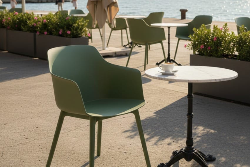 Ghế nhựa MDS-3030 ngoài trời view biển