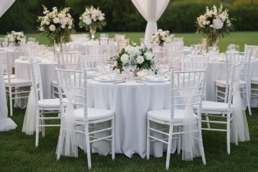 Ghế nhựa kiểu đẹp MDS-3005 trong bữa tiệc