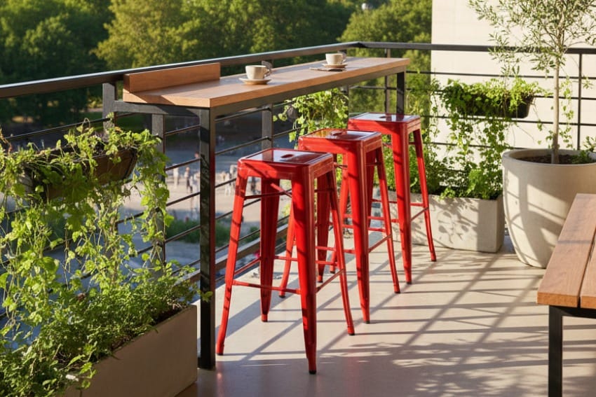 Ghế sắt cafe ngoài trời ngoài hiên