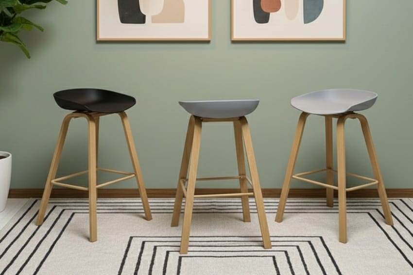 Ghế sắt sơn giả gỗ MDS-3020 