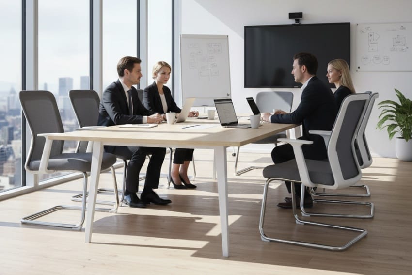 Ghế văn phòng ngã lưng trong phòng họp