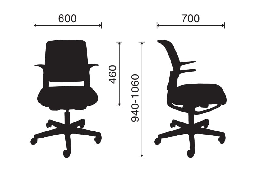 Kích thước của ghế MRC01
