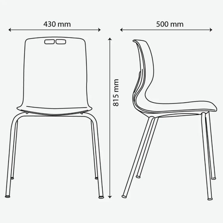 Kích thước của ghế học bài MRMS-05