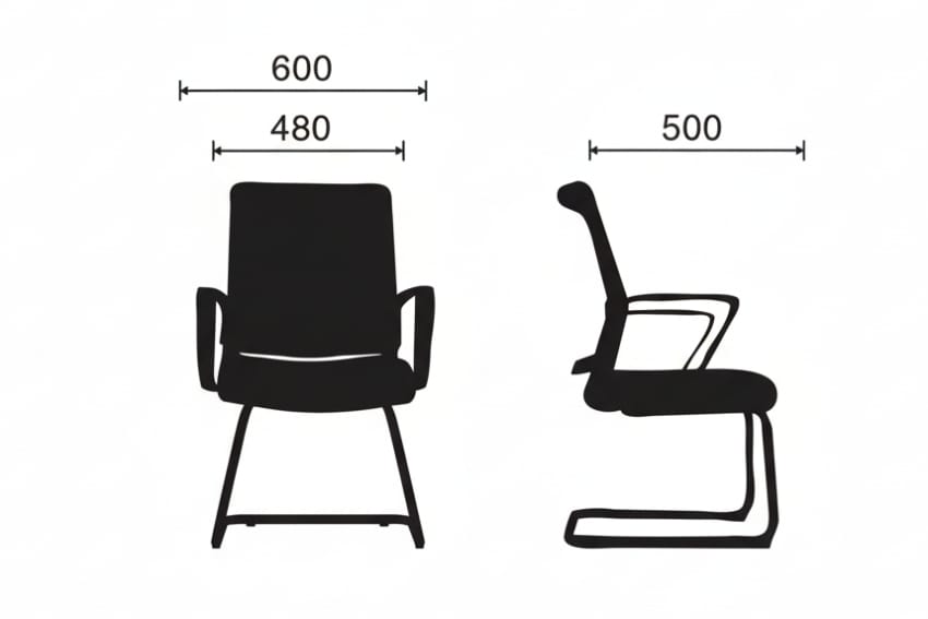 Kích thước của ghế lưng lưới