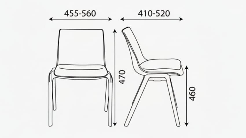 Kích thước của ghế MRF-III2