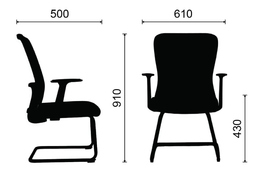 Kích thước ghế MR1101-T03