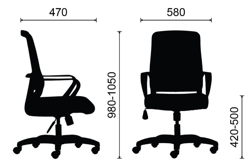 Kích thước ghế MR1102-T01