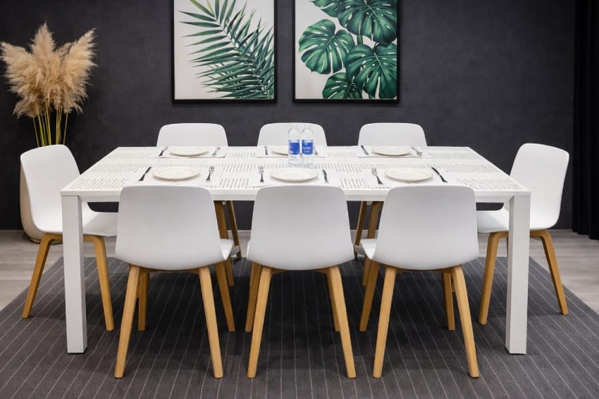 Bàn ăn nhựa MDS-3056 kết hợp với ghế