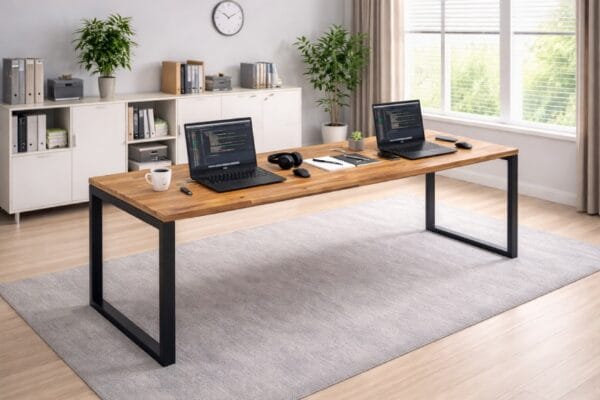 Bàn dài chân sắt MDBR-124 cho không gian làm việc tại nhà