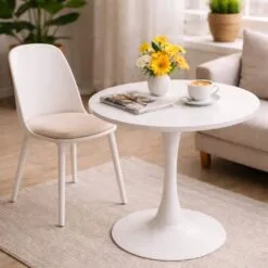 Bàn sắt tròn cà phê