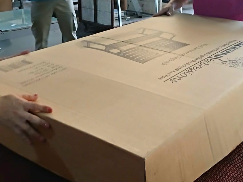 Ghế băng ngoài trời hoàn thiện đóng gói