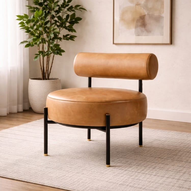 Ghế tròn chân sắt