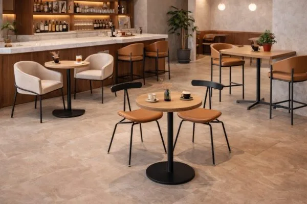 5 ưu điểm bàn ghế chân sắt trong kinh doanh quán cà phê