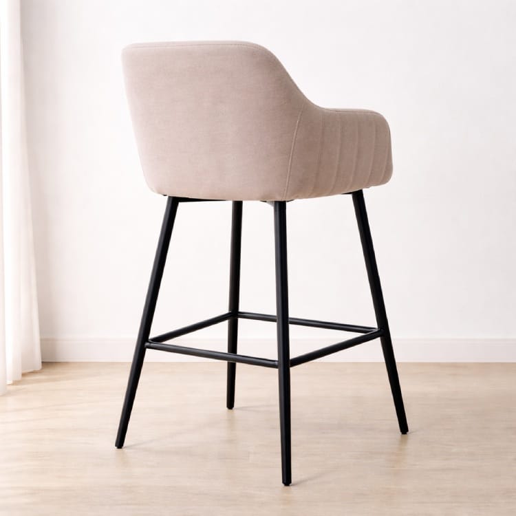 Ghế cao sắt ghế bar chân sắt cao có tựa lưng (1)