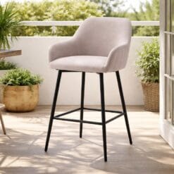 Ghế cao sắt ghế bar chân sắt cao có tựa lưng