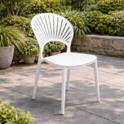 Ghế nhựa đục lỗ giá rẻ ghế nhựa lưng quạt (1)